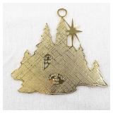 1983 Amerlane Enamel Christmas Village Ornament USA