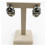 Joan Rivers Faberge Egg Style Clip-On Earrings