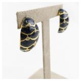 Joan Rivers Faberge Egg Style Clip-On Earrings