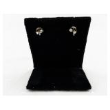 Sterling Silver Snowflake Stud Earrings