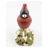 Kirk Folly Cardinal Trinket Box with Gold-Tone Interior