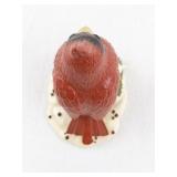 Kirk Folly Cardinal Trinket Box with Gold-Tone Interior