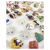 Large Collection of Holiday and Christmas-Themed Button Covers