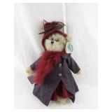 Covington Collection Queen Fedora Bear with Tag and Hat