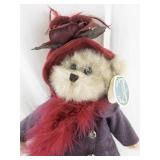 Covington Collection Queen Fedora Bear with Tag and Hat