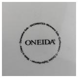 Set of 4 Oneida Snowmates Square Dessert Plates with Snowman Design