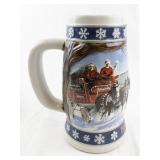 1995 Budweiser Holiday Stein Lighting the Way Home