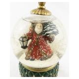 Mr. Christmas Valerie Park Hill Santa Snowglobe with Music Box
