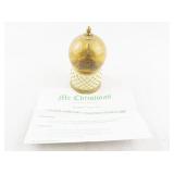 Mr. Christmas Vallee Park Hill Musical Snow Globe with Church Scene