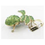 Joan Rivers Green Bee Jeweled Ornament with Box