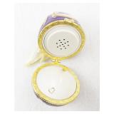 Mr. Christmas Hinged Egg Music Box Ornament with Winter Scene