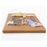 Austrian Handcrafted Nativity Scene Clay Ornament