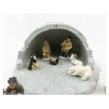 Alaska Themed Nativity Scene Set with Igloo and Figurines
