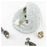 Alaska Themed Nativity Scene Set with Igloo and Figurines