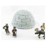 Alaska Themed Nativity Scene Set with Igloo and Figurines