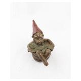 1983 Tom Clark Whimsical Garden Gnome Figurine in Barrel