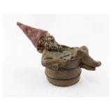 1983 Tom Clark Whimsical Garden Gnome Figurine in Barrel