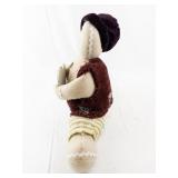 Plush Rag Doll with Heart and Patchwork Outfit