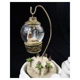Fine Porcelain Silent Night Nativity Scene Figurine with Hanging Ornament