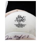 Fine Porcelain Silent Night Nativity Scene Figurine with Hanging Ornament