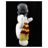 Animated Frosty the Snowman Plush with Scarf and Top Hat