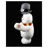 Animated Frosty the Snowman Plush with Scarf and Top Hat