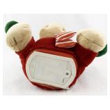 Animated Holiday Moose Plush with Santa Hat and Scarf -Working