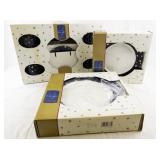 Galaxy Holiday Stoneware Dinnerware Set with Star Pattern