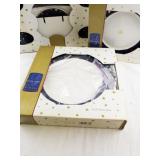 Galaxy Holiday Stoneware Dinnerware Set with Star Pattern