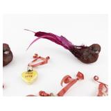 Old World Christmas Valentine Heart and Bird Ornaments Set with Original Boxes