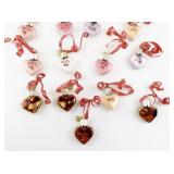 Old World Christmas Valentine Heart and Bird Ornaments Set with Original Boxes