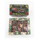 Old World Christmas Valentine Heart and Bird Ornaments Set with Original Boxes