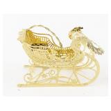 2018 24kt Gold Christmas Sleigh Ornament from Ornament Collection