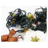 Holiday Decor Collection with Ornaments, Light Strings, and Bows