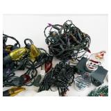 Holiday Decor Collection with Ornaments, Light Strings, and Bows