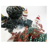 Holiday Decor Collection with Ornaments, Light Strings, and Bows