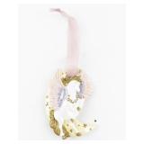 Kirks Folly Pegasus and Crescent Moon Ornament with Pink Ribbon