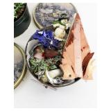 Set of Holiday Cookie Tins with Assorted Christmas Decor