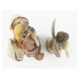 Pair of Angel Figurines - Praying and Cross Motif