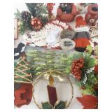 Collection of Holiday and Christmas Ornaments and Decorations