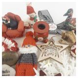 Collection of Holiday and Christmas Ornaments and Decorations