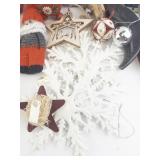 Collection of Holiday and Christmas Ornaments and Decorations