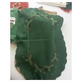 Collection of Vintage and Handmade Christmas Linens, Stockings, and Decor