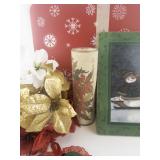 Collection of Vintage and Handmade Christmas Linens, Stockings, and Decor