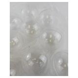 Set of 12 Clear 4 Inch Plastic Ornament Balls