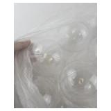 Set of 12 Clear 4 Inch Plastic Ornament Balls