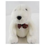 1999 Coca-Cola Plush Polar Bear with Tartan Bow Tie