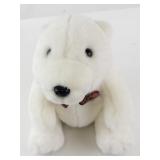 1999 Coca-Cola Plush Polar Bear with Tartan Bow Tie