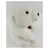 1999 Coca-Cola Plush Polar Bear with Tartan Bow Tie