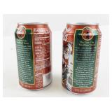 Pair of 1996 Coca-Cola Classic Santa Claus Coin Bank Cans